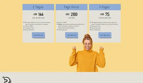 Captura de imagen de una sección del sitio Bla Bla