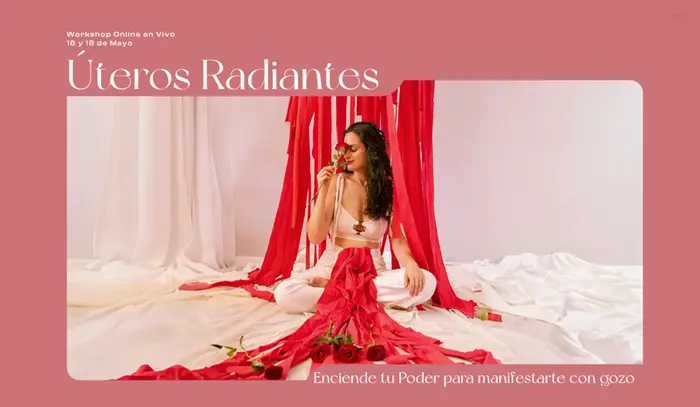 Captura de pantalla de la página La Voz del Útero