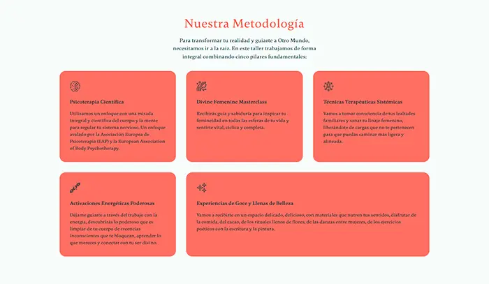Captura de pantalla del sitio web Otro Mundo
