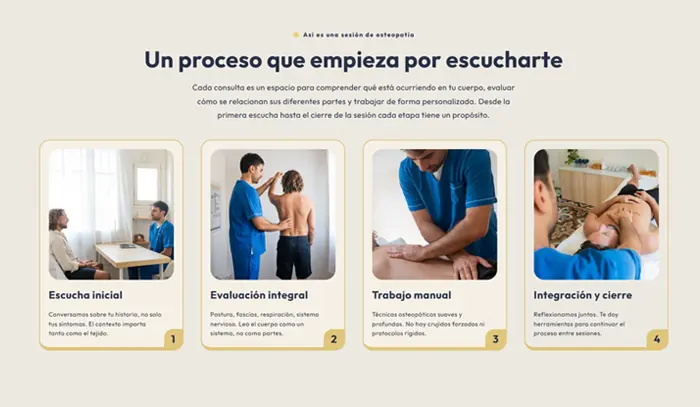 Captura de pantalla del sitio web Emiliano Castel