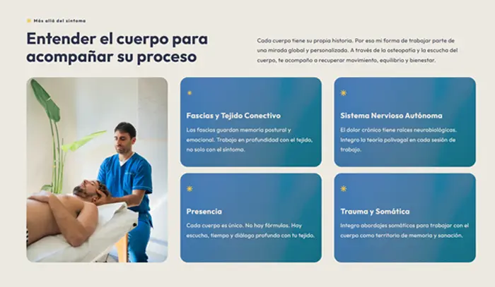 Captura de pantalla del sitio web Emiliano Castel